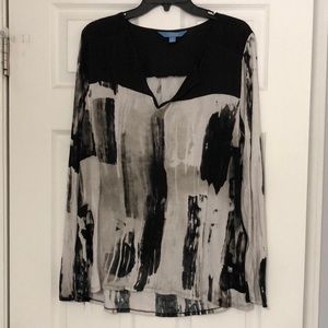 Simply Vera Vera Wang Blouse PXL rayon polyester